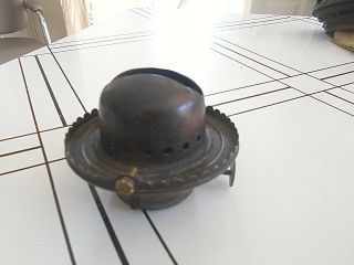 Antique E Miller Hinged Set Screw Oil Kerosene Lamp Burner Made In Usa P3