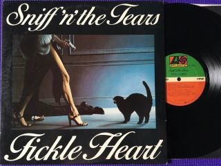 1978 Sniff ‘n’ The Tears “fickle Heart” Record Lyric Sleeve Atlantic Rare Nm