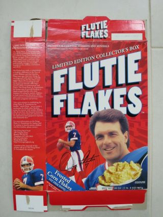 Rare 1999 Kellogg Flutie Flakes Cereal Limited Edition Collector’s Box Empty