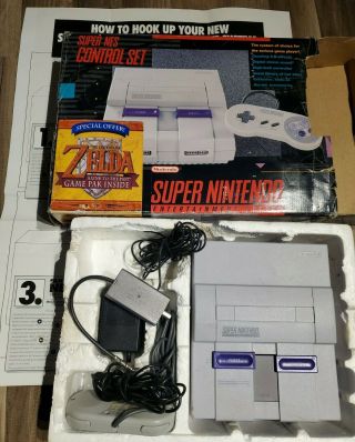 Nintendo Snes Zelda A Link To The Past Game Pak Nes Console Rare