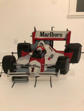 Rare Marlboro Neon Sign Indy Race Car From 1993