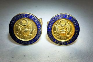 Rare Department Of State United States Of America Presidential Seal Cuff Links