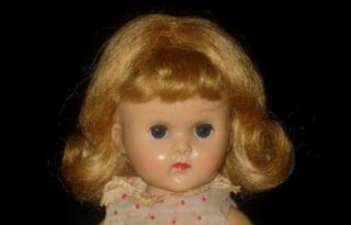 Golden Blonde Mohair Wig For Vintage Vogue Ginny Muffy 8 " Dolls Size 5 - 6