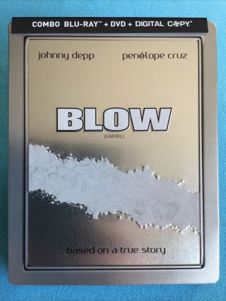 Blow Steelbook Blu Ray/dvd Canadian Limited Ed Rare And Oop (se) Johnny Depp