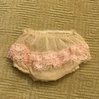 16 " Terri Lee Doll Pink Organdy Panties With Pink Lace On Botton