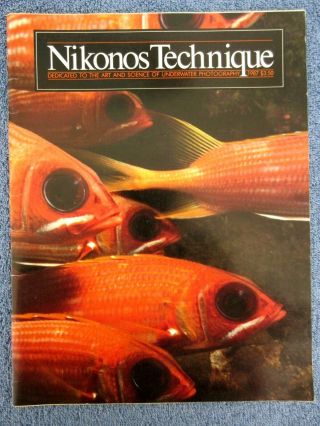 Vintage1987 Scuba Booklet Nikonos Technique Underwater Photography Nikon