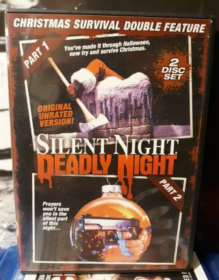 Silent Night Deadly Night Part 1&2 Dvd 2 - Disc Set Anchor Bay Rare Oop