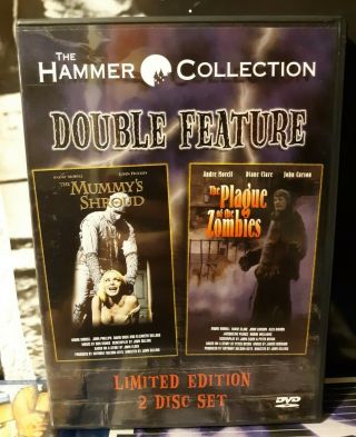 The Mummys Should/plague Of The Zombies Dvd 2 - Disc Set Hammer Horror Rare Oop