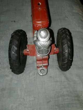 RARE VINTAGE 1950 ' s RED MASSEY HARRIS TOY FARM TRACTOR. 3