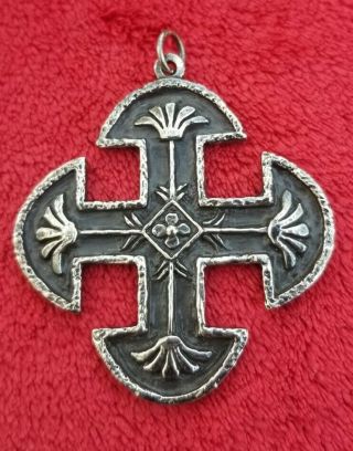 James Avery Rare Retired Wheat Large Heavy Sterling Silver 925 Cross Pendant