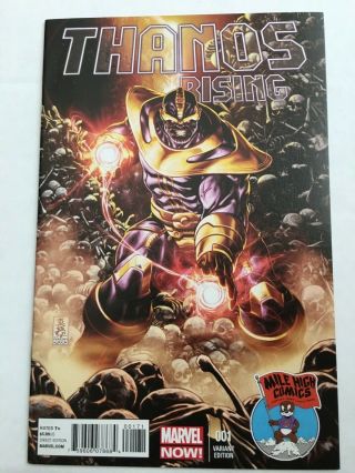 Thanos Rising 1 Variant Edition Mile High Comics Exclusive Mark Brooks Nm Rare