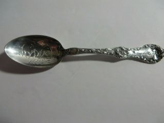 Les Cinq Fleurs By Reed And Barton Sterling Silver Teaspoon 5 3/4 " Mono.  Lydia