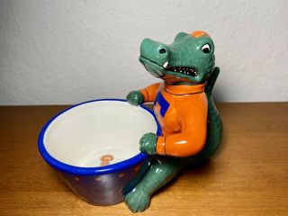 University Of Florida Albert Gators Mascot Ceramic Figurine Dish 2008 Rare
