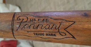 Vintage 1930s Pennant 548 Baseball Bat Antique 34.  75 " Rare