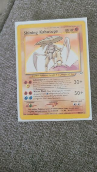 Shining Kabutops - Pokemon Neo Destiny 108/105 Triple Star Ultra Rare Card - Mp