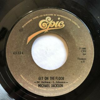 MICHAEL JACKSON - She ' s Out Of My Life / Get On The Floor RARE 2