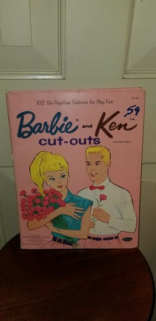 Vintage Whitman 1962 Barbie And Ken Cut - Outs Paper Dolls