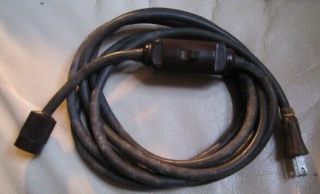 Vintage/antique Arrow - H&h 10’/120” Extension Cord W/in - Line On/off Switch