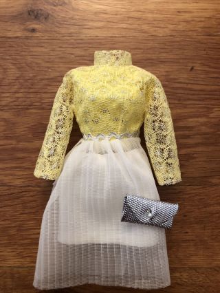Vintage Shillman Yellow Lace Dress,  Bag