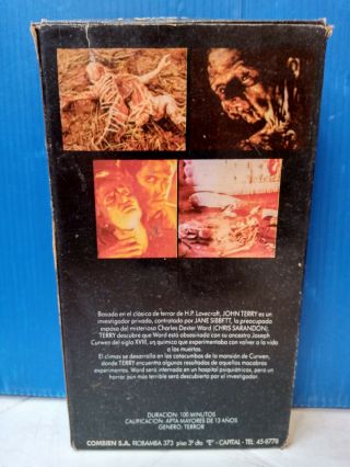 RARE Vintage VHS 90 ' s THE RESURRECTED Chis Sarandon Pal - n ARGENTINA HORROR Gore 2