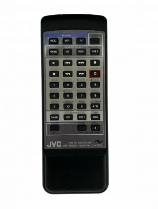 Jvc Rm - Sr305u Remote Control For Rx - 305tn Rx - 304bk Receiver - Rare -