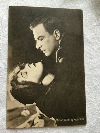 Alla Nazimova In Madonna Of The Streets Rare 1924 Postcard 21/1