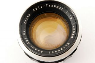 Rare Zebra [excellent,  ] Pentax Auto Takumar 55mm F/1.  8 For M42 From Japan