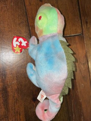 Extremely Rare Vintage Ty Beanie Baby “iggy The Iguana” 1997 With Tag Errors