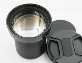 Rare Carl Zeiss Jena Visionar F/1.  6 92mm Fast Projection Lens W/ Caps
