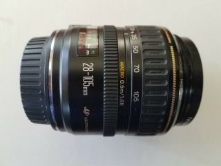 Canon Ef 28 - 105mm F/3.  5 - 4.  5 Usm Lens Rarely - Quality W Orig.  Caps