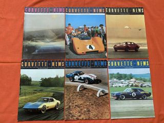 1968 Corvette News Magazines Complete Volume 11,  1 - 6 Rare Estate Find