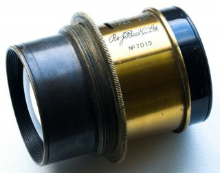 Very Rare R & J Beck Ltd 6 1/2 " X 4 3/4 " No.  3 R.  R 9 " Focus F/8 Brass Lens F/4 ?