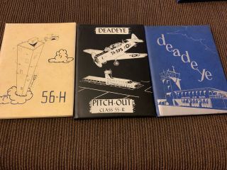 (3) Rare Graham Air Force Base Pilot Training Books 56 - H 55 - R & Unknown (d1)