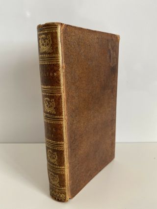 The Poetical Of John Milton - Very Rare Antique Book Printed 1810 Gold