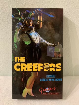 The Creepers Vhs Tape,  Rare,  Oop,  80’ Horror,  Slasher,  Gore 1987 Rated R