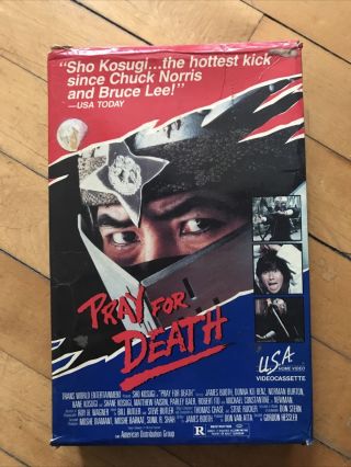 Pray For Death Vhs Rare Horror Action Martial Arts Usa Big Box Sho Kosugi Cult