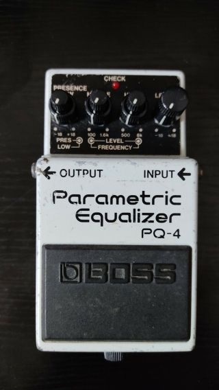 Boss Pq - 4 Parametric Equalizer Guitar Effects Pedal Rare Shipped From Japan