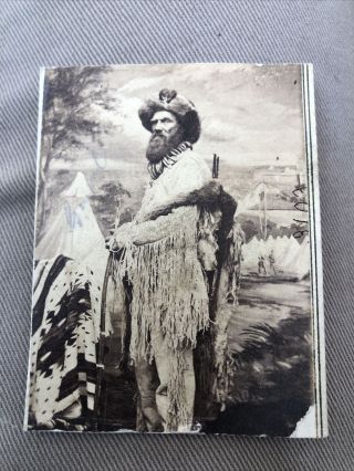 Rare Cdv Photo Of Seth Kinman - Famous Mountain Man Hunter By Brady