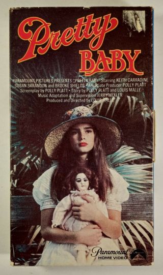 Pretty Baby Vhs,  1980 Brooke Shields,  Susan Sarandon,  Rare Oop Paramount Video