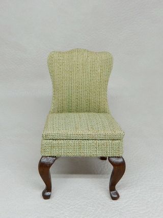 Vintage Sonia Messer Green Arm Chair Dollhouse Miniature 1:12