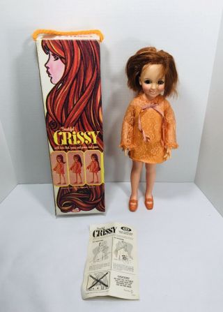 1969 Vintage Ideal Crissy Doll With Hair That Grows -