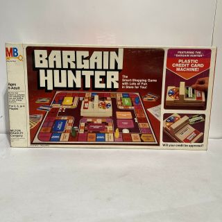 Milton Bradley Bargain Hunter Board Game Vintage 1981 100 Complete Mb 4109 Rare
