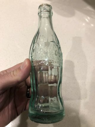 Rare 1915 Coca Cola Bottle From Evansville,  In - Only Scripted C On Bottom Look