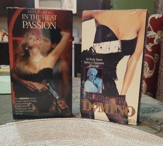 Domino/in The Heat Of Passion Vhs Horror/sleaze Htf Rare