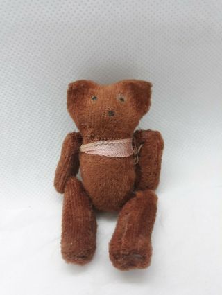 Antique Vintage Toy String Attached Mini Teddy Bear Doll House Toy Attic Find 2