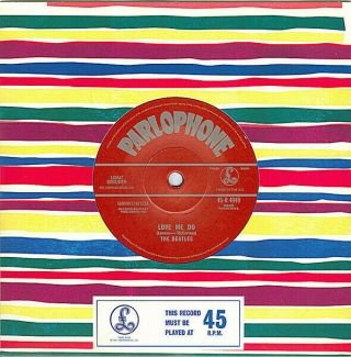 The Beatles Love Me Do Rare Withdrawn 2012 Uk Red Parlophone 7 " Vinyl Reissue