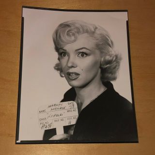 Marilyn Monroe Rare Test Photograph Gentlemen Prefer Blondes Photo 1952