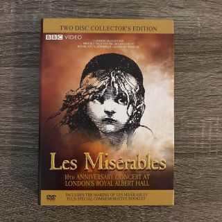 Les Miserables - In Concert On Dvd,  2008,  2 Disc Set Collectors Edition Rare