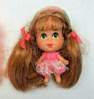 Lottie Locket Vintage Lucky Lockets Kiddle by Mattel 1966 Red Hair Orange Case 2