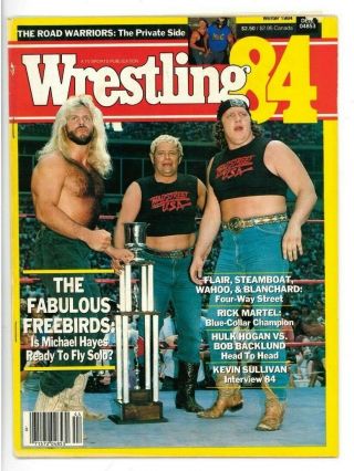 Rare Vintage Pro Wrestling Magazines Von Erichs,  Fabulous Freebirds,  Ric Flair